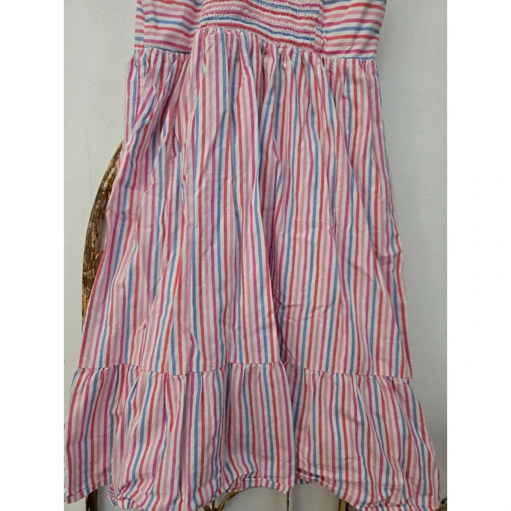 GAP Kids Girls‎ Striped Dress, Size S (6-7), Ruffle Straps, Summer Casual